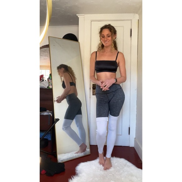 Aerie gray chill play move leg warmer leggings size medium - Picture 1 of 9